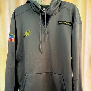 Philadelphia Eagles Salute to service hoodie. Only work once. Size XL